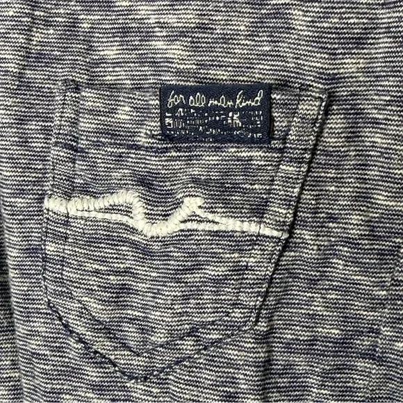 7 For All Mankind Baby Sleeper Jumpsuit with Embroidered Back Pockets 6/9 Month - Picture 5 of 7